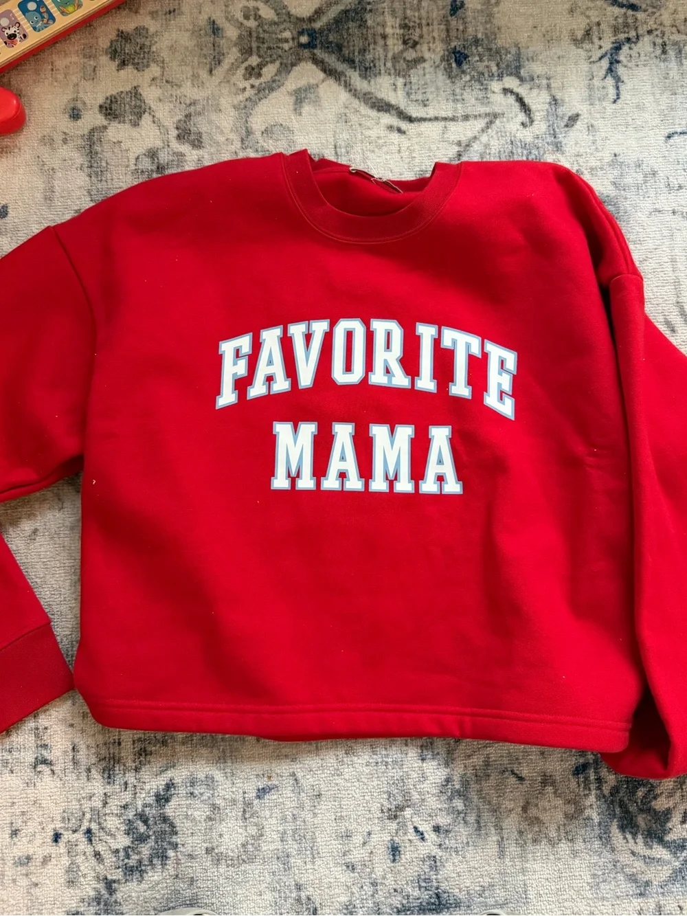 Favorite Daughter Red "Favorite Mama" Sweatshirt - Picture 1 of 3
